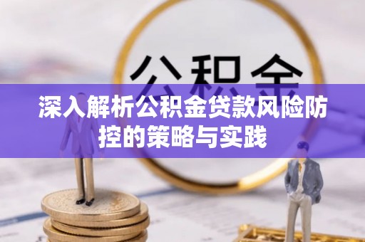 积石山深入解析公积金贷款风险防控的策略与实践