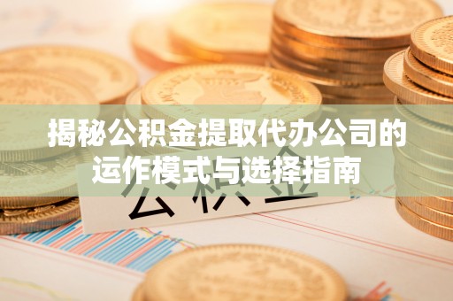 积石山揭秘公积金提取代办公司的运作模式与选择指南