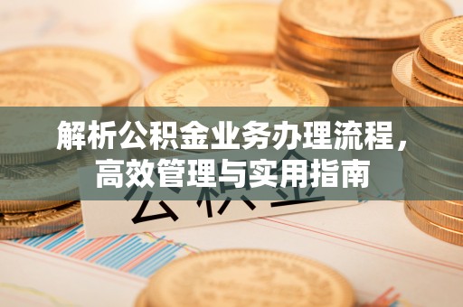 积石山解析公积金业务办理流程，高效管理与实用指南