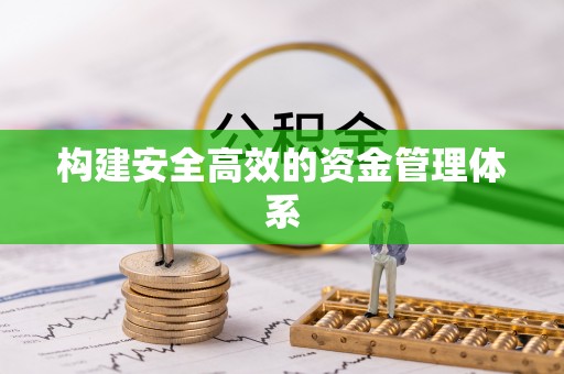 积石山构建安全高效的资金管理体系